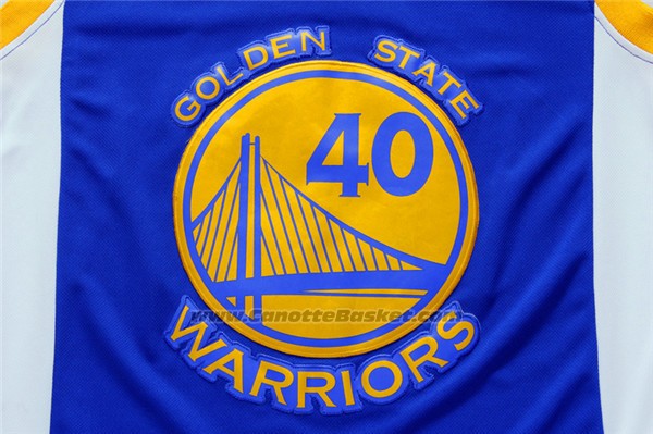 Maglia Golden State Warriors Harrison Barnes #40 Blu